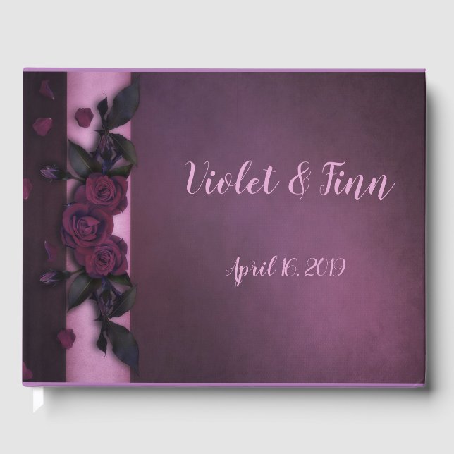 Livre D'or Plum Roses (Recto)