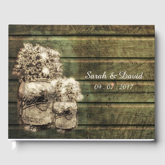 Livre D'or Poitrine de Mason rustique avec respiration pour b (Recto)