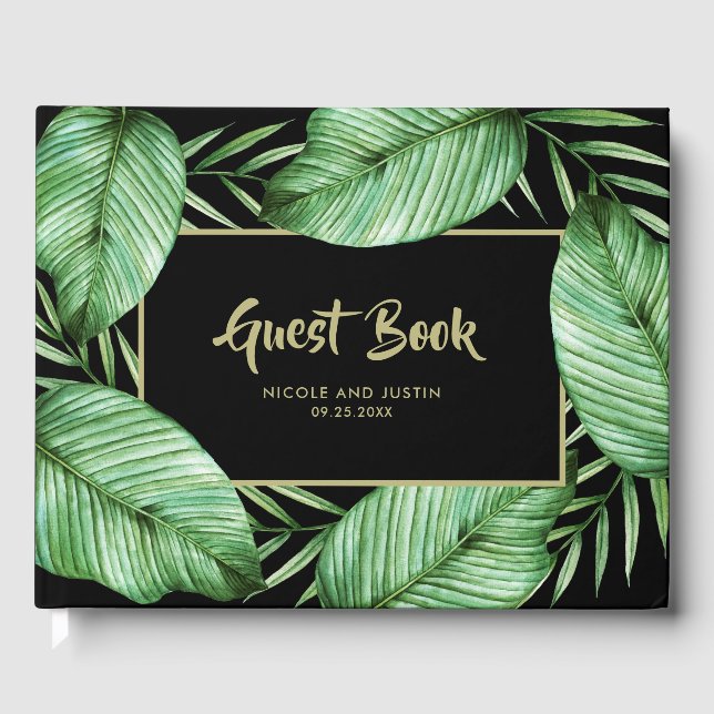 Livre D'or Posh Tropical Vibe Mariage (Recto)