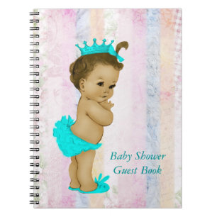 Livre d'or pour baby shower arc-en-ciel pastel