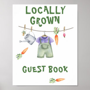 livre d'or pour baby shower au marché des agricult