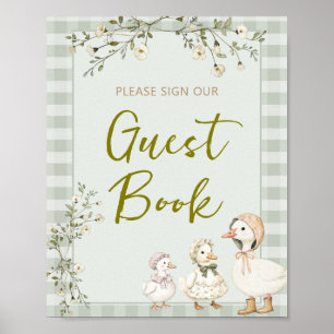 Livre d'or pour Baby Shower de la Mère l'Oie et l'