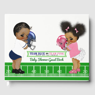 Livre d'or pour Baby Shower de révélation du sexe 