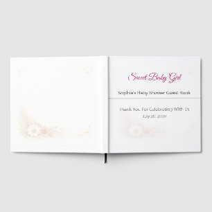 Livre d'or pour Baby Shower   Élégant Souvenir