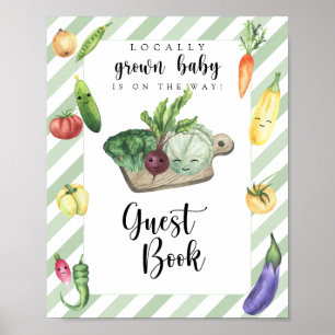 livre d'or pour baby shower marché fermier