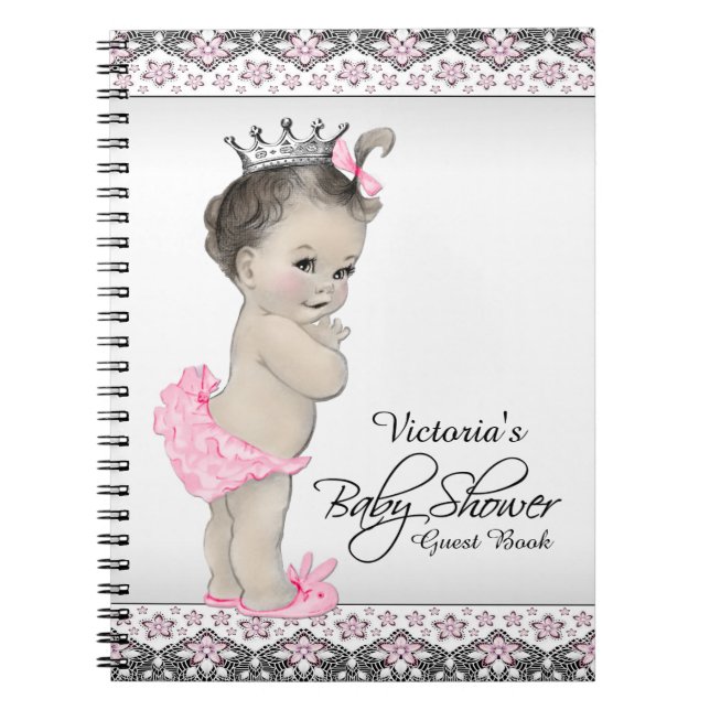 Livre d'or pour Baby Shower Princesse (Devant)