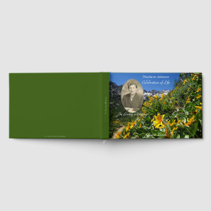 Livre d'or pour célébration de la vie avec photo,