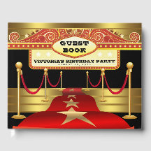 Livre d'or pour fête d'anniversaire à Hollywood