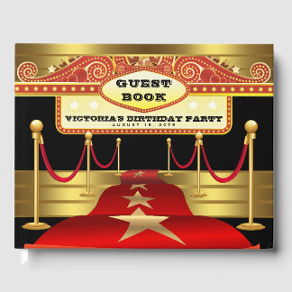Livre d'or pour fête d'anniversaire à Hollywood