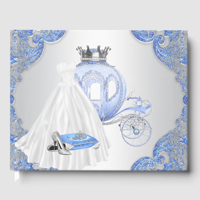 Livre d'or pour fête d'anniversaire de Cendrillon (Recto)