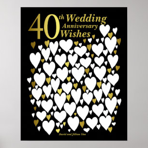Livre d'or pour les 40 ans de mariage