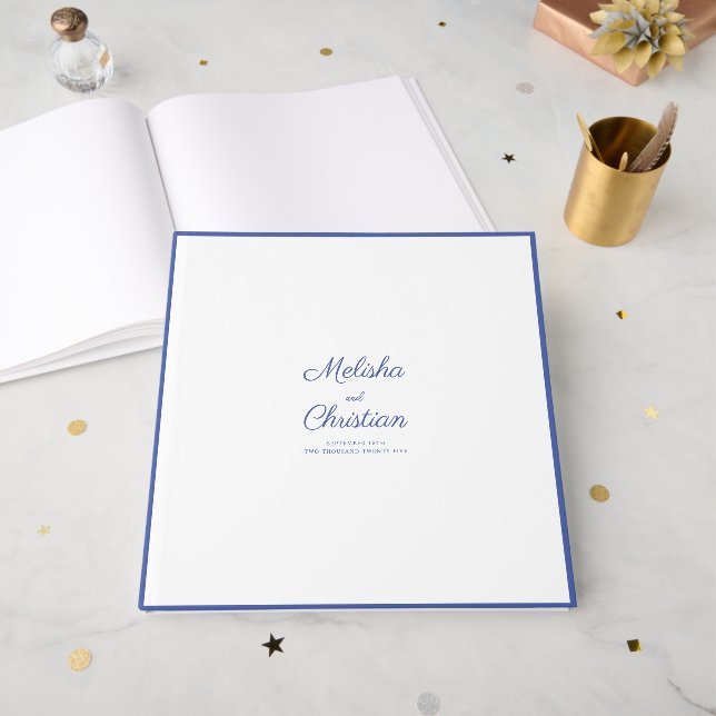 Livre d'or pour un mariage moderne. (Recto ouvert)