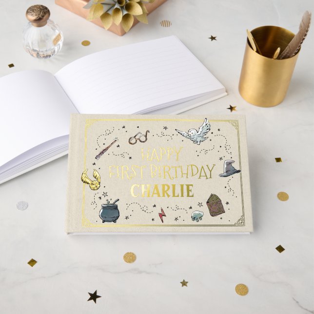 Livre D'or Premier Anniversaire de Harry Potter (Recto ouvert)