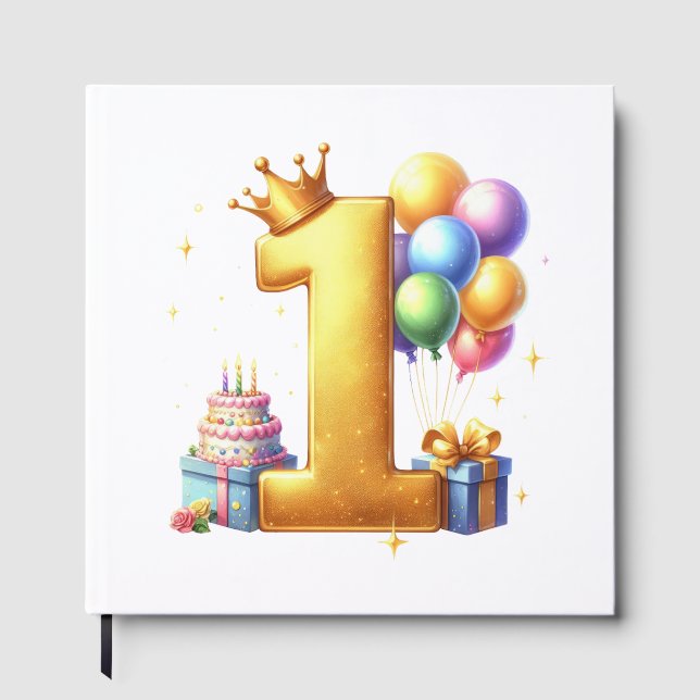 Livre D'or Premier anniversaire doré (Recto)