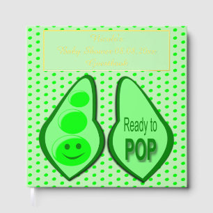 Livre D'or Prêt à couper le Baby shower de pois verts