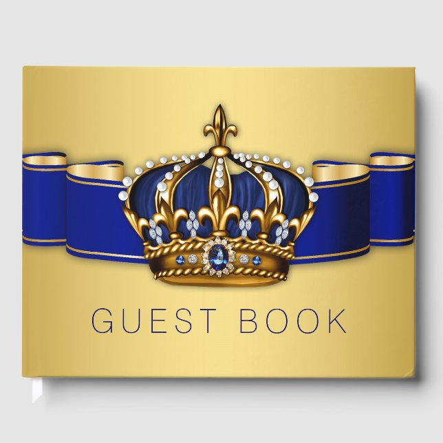 Livre d'or Prince Roi Couronne Bleu Or (Recto)