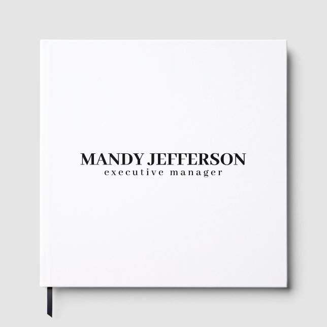 Livre D'or Professionnel élégant moderne minimaliste ajouter  (Recto)