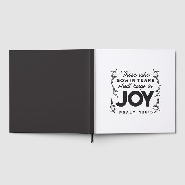 Livre D'or Psaume 126:5 Typographie des Écritures – Moissonne (Complet)