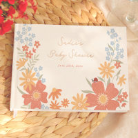 Punaise de l'amour Fleurie Rétro Fille Baby Shower
