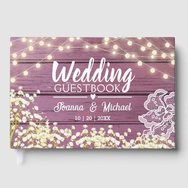 Livre D'or Purple Wood Baby's Respiration Lights & Lace Maria (Recto)