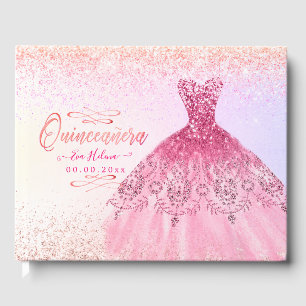 Livre D'or Quinceañera, Aiguille, Ombre de cerise rose