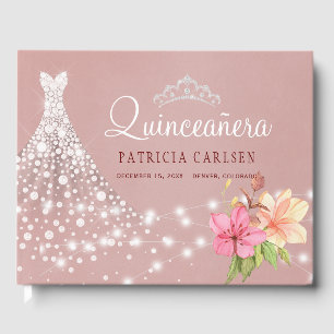 Livre D'or Quinceanera princesse diamant robe florale