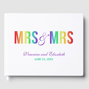 Livre D'or Rainbow Mme & Mme Mariage lesbien