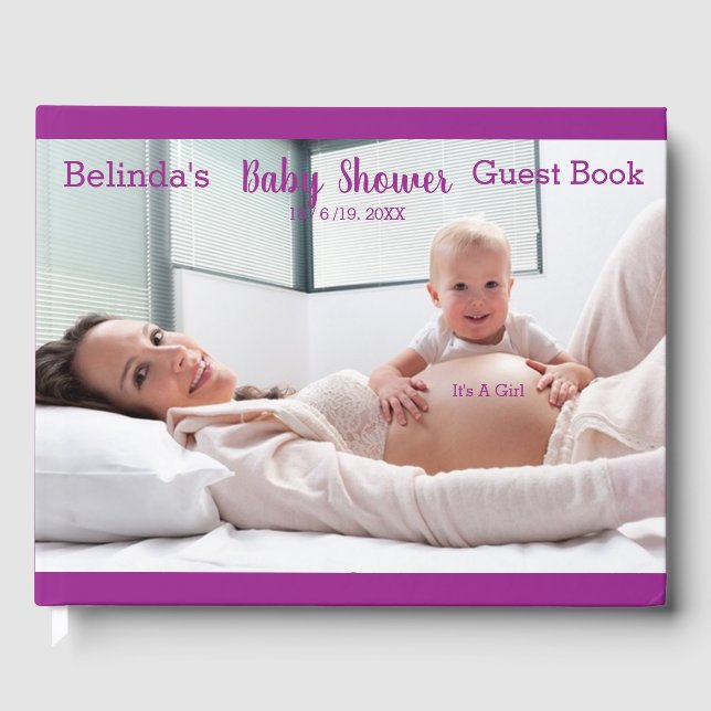 Livre D'or Rainbows, Collection de Baby showers de nuages flu (Recto)