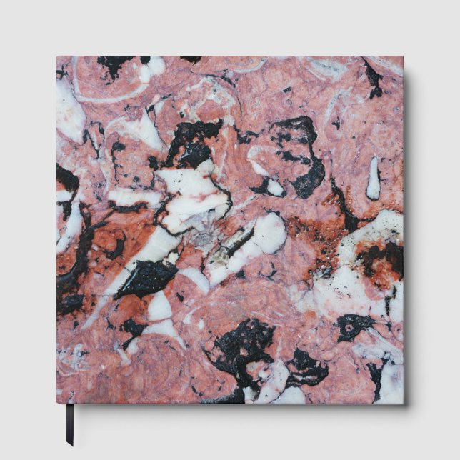 Livre D'or Red and Black Brecciated Marble Stone Texture with (Recto)