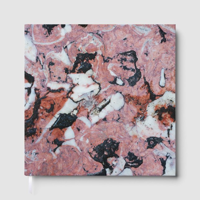 Livre D'or Red and Black Brecciated Marble Stone Texture with (Recto)