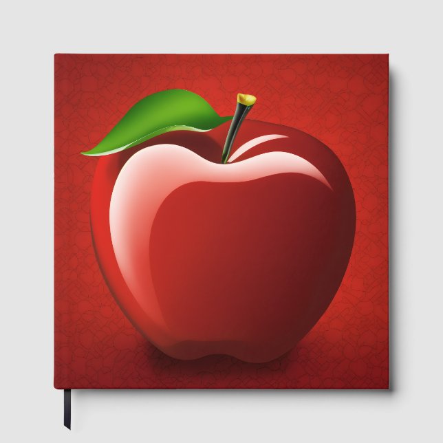 Livre D'or Red Apple Logo Guest Book (Recto)
