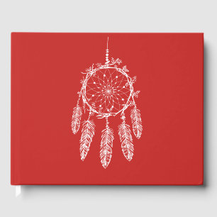 Livre D'or Red Dream Catcher Native American Wedding Party