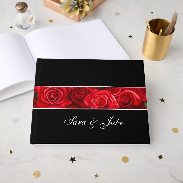 Livre d'or Red Roses (Recto ouvert)