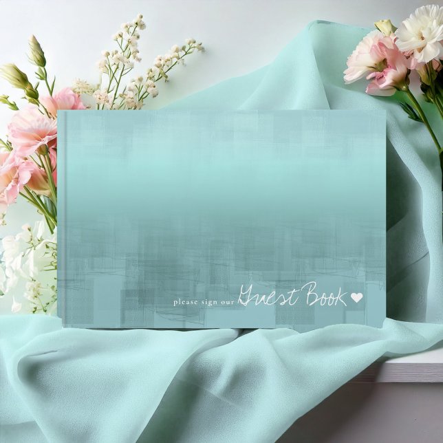 Livre D'or Réflexions aquarelle Mariage Turquoise ID774 (Créateur téléchargé)