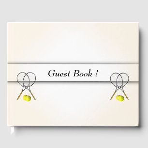 Livre D'or Registre de mariage personnalisé Tennis avec texte