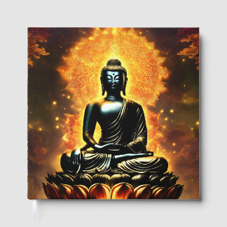 Livre D'or Registre des invités au logo de Bouddha à lignes b