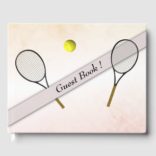 Livre D'or Registre des invités de Tennis Design