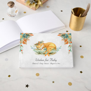 Livre D'or Renard des Bois Baby Shower Forestier