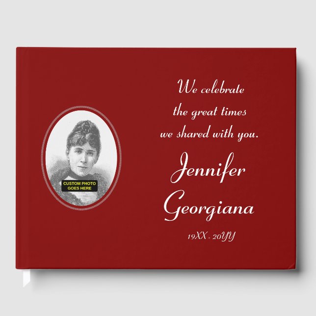 Livre D'or Respectable, Funérailles ordinaires/Livre d'Invité (Recto)