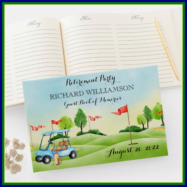 Livre D'or Retraite Party Golf Connexion (Créateur téléchargé)