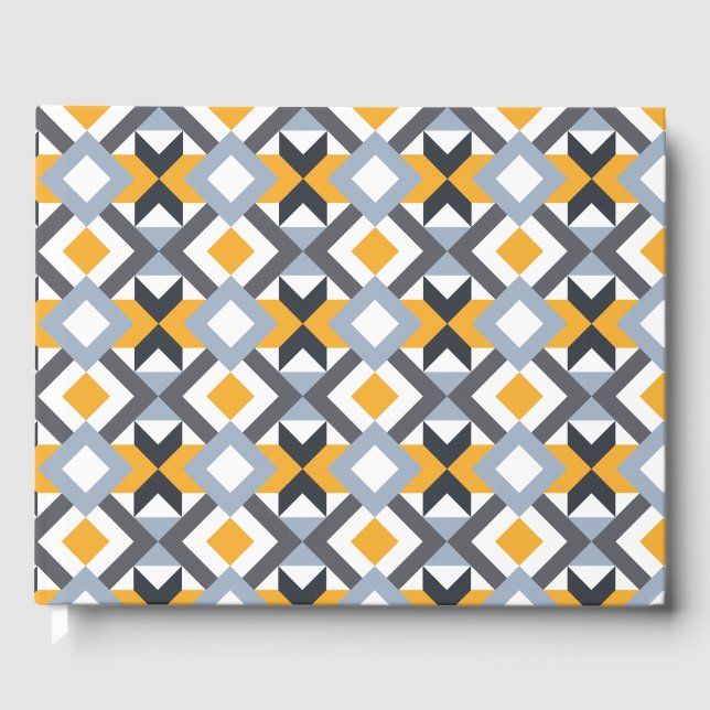 Livre D'or Retro Angles Abstract Geometric Pattern (Recto)