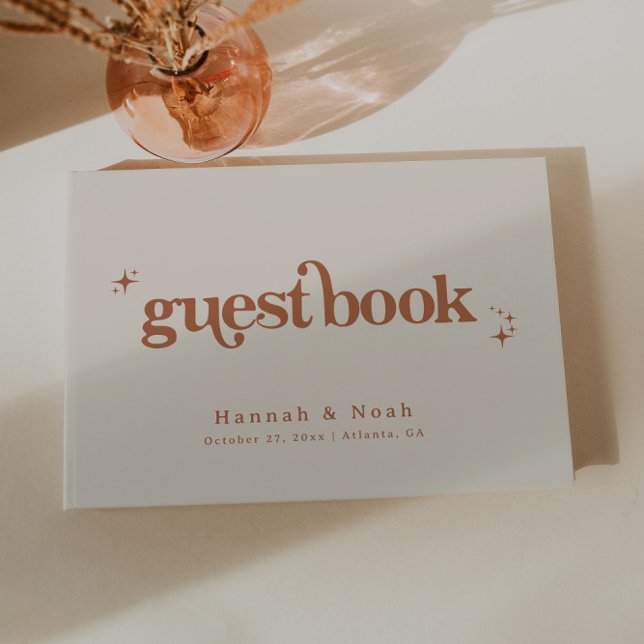 Livre d'or rétro polochon en terre cuite pour mari (Créateur téléchargé)