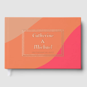 Livre D'or Retro Super Bold Typographie Colorful Mariage des