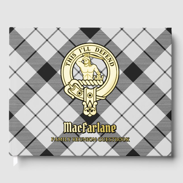 Livre D'or Réunion de la famille MacFarlane (Recto)