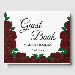 Livre D'or Romantic Fall mariage extérieur magnifiques roses