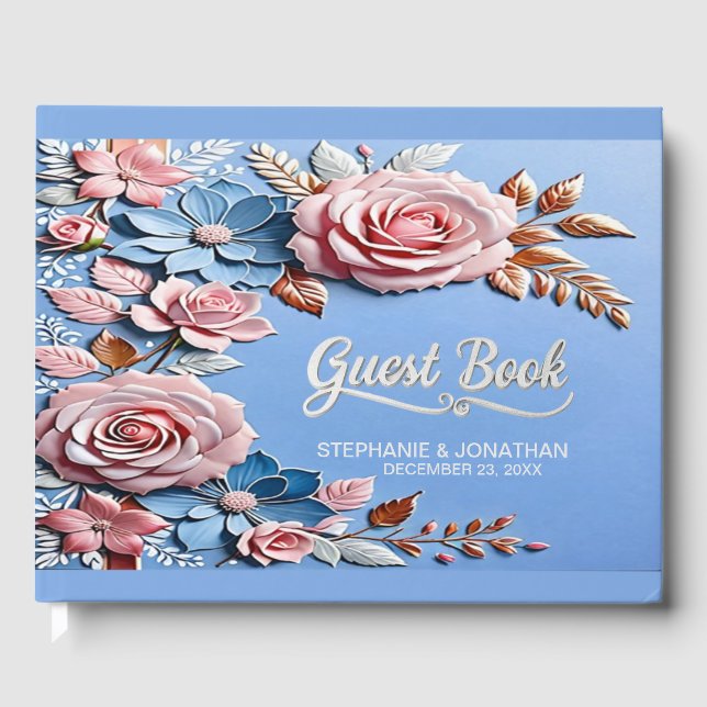 Livre D'or Rose de plage Quartz et Mariage de sérénité (Recto)