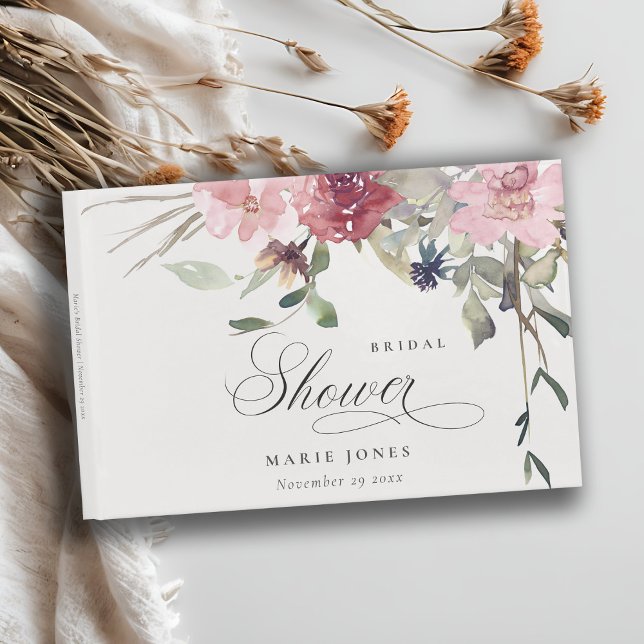 Livre D'or Rose Fleur Sauvage Teintée de Crépuscule Lavage de (Créateur téléchargé)