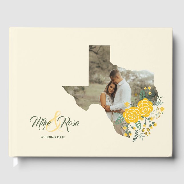 Livre D'or Rose jaune du Texas - En vichy Mariage d'État (Recto)