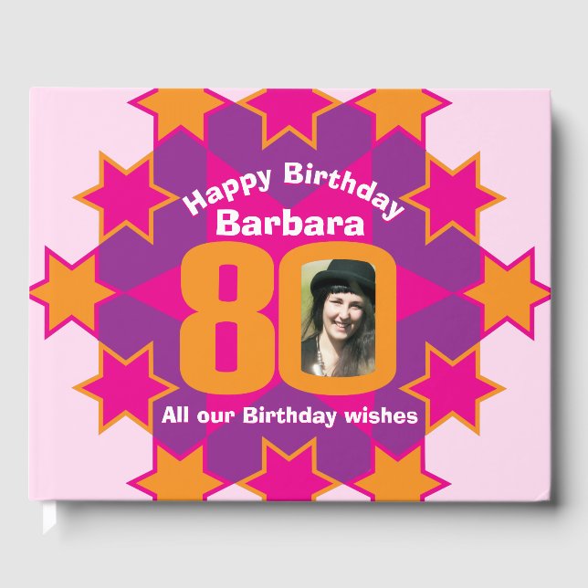 Livre d'or rose orange de la star du 80e anniversa (Recto)