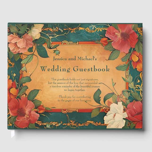 Livre D'or 🌹 Rose Romance : Art Nouveau Splendor (Recto)